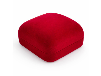 50048 dárková krabička červená sametová šperky BEALIO