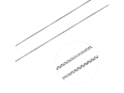 948 2 stribrny retizek venezia brouseny delka retizku 55 cm