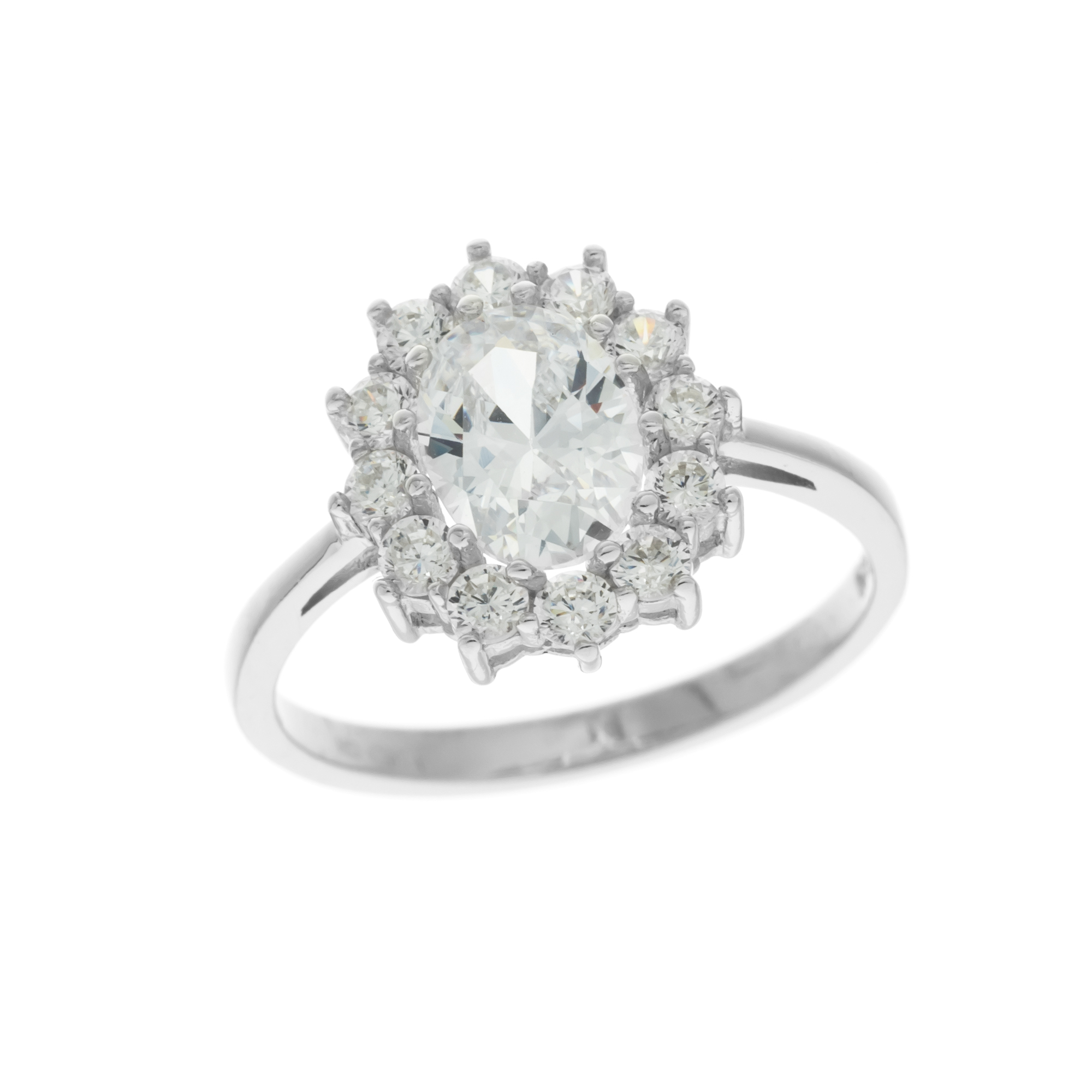 Stříbrný prsten KRÁLOVSKÝ bílý Velikost prstenu: 56 Ag 925/1000