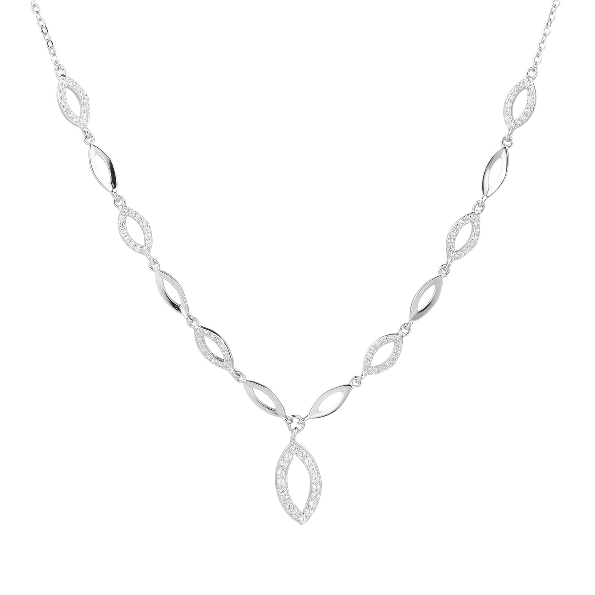 Stříbrný náhrdelník KAPKY 5 mm Ag 925/1000