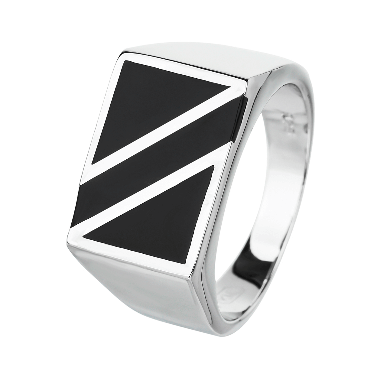Stříbrný pečetní prsten BLESK Velikost prstenu: 60 Ag 925/1000