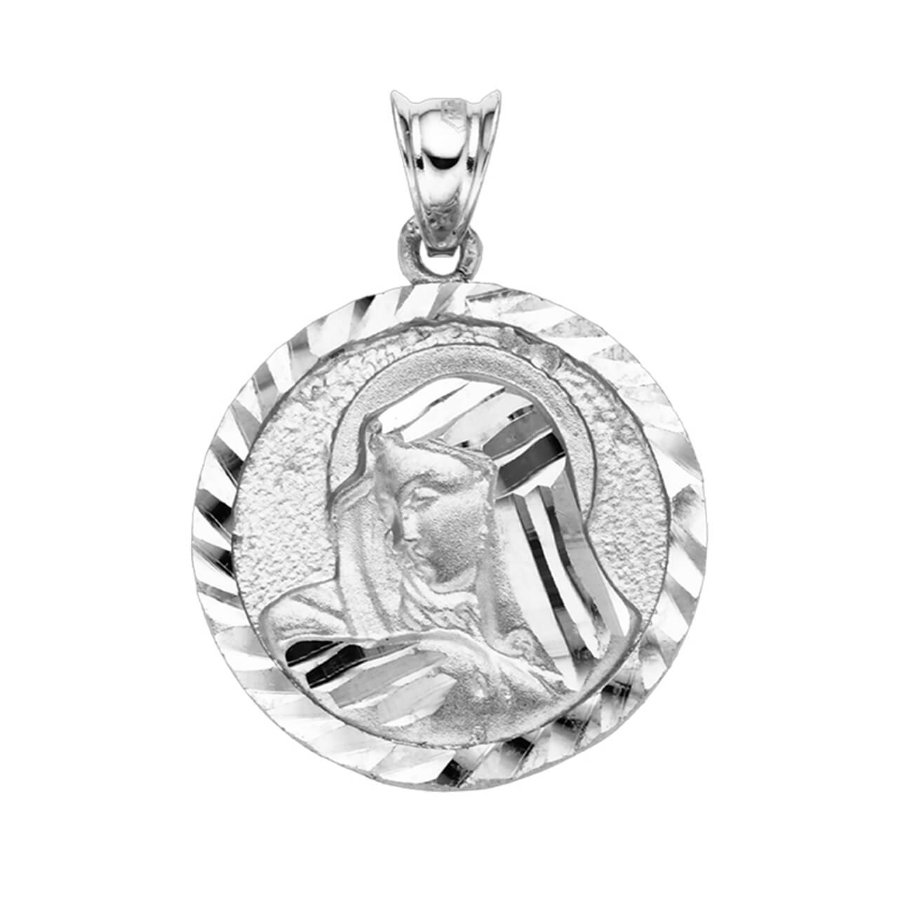 Stříbrný přívěsek MADONKA medailon Ag 925/1000