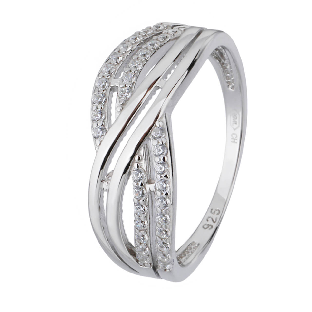 Stříbrný prsten JEMNÉ VLNKY Velikost prstenu: 62 Ag 925/1000