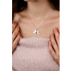 1233 9 stribrny nahrdelnik andel nezny delka retizku 45 5 cm