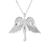 Stříbrný náhrdelník ANDĚL něžný (Délka řetízku 45+5 cm)