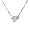 1239 stribrny nahrdelnik srdicko jemne delka retizku 40 5 cm