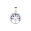1617 stribrny privesek strom zivota 15 mm barevny