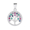 1620 1620 stribrny privesek strom zivota 20 mm barevny
