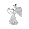 1701 1701 1701 stribrny privesek andel se srdickem