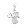 1707 1707 stribrny privesek andel se srdickem