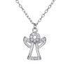 Stříbrný náhrdelník ANDĚL (Délka řetízku 40+5 cm)