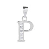 2160 stribrny privesek pismeno p se zirkony