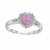 2406 1 stribrny prsten srdicko ruzovy opal velikost prstenu 64