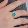 2598 2 stribrny prsten elegantni zeleny opal velikost prstenu 63