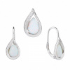 2676 2676 2676 2676 stribrna souprava slza bily opal