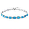 2700 06161 stribrny naramek modry kamen opal sperky bealio