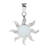 2775 stribrny privesek slunce bily opal