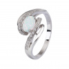 3039 stribrny prsten vlnky bily opal velikost prstenu 61