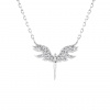 3258 stribrny nahrdelnik andel puvabny delka retizku 40 5 cm