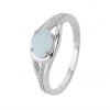3285 stribrny prsten slza bily opal velikost prstenu 66