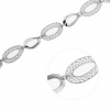 3342 stribrny naramek filigran oval 12 mm delka naramku 17 3 cm