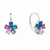 3553 3553 3553 stribrne nausnice ornament kvetina