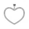 3694 stribrny privesek srdce