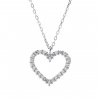 3742 stribrny nahrdelnik srdce delka retizku 40 5 cm