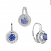 3792 3792 10337 stribrna souprava nausnice s priveskem pro zeny kamen fialovy ametyst zirkon sperky bealio