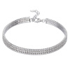 3855 stribrny naramek tenisovy 3 linky delka naramku 17 3 cm