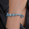 4116 2 mineralni naramek akvamarin sekany delka naramku 17 21 cm