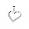 4428 4428 06265 stribrny privesek srdce laska ciry kamen bily kamen sperky bealio