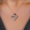 4431 2 12434b stribrny privesek srdce laska ciry kamen bily kamen sperky bealio
