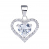 4476 4476 stribrny privesek zarive srdce