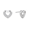 4917 4917 08325 stribrne nausnice pecky puzeta srdce ciry kamen bily zirkon sperky bealio