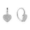5031 5031 stribrne nausnice srdce zarive