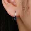 5184 2 09586b stribrne nausnice slza kapka modry kamen safirovy zirkon sperky bealio