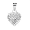 5211 stribrny privesek srdce