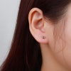 09512a Stříbrné náušnice kulička 4mm tečka piercing minimalistické do další dirky šperky BEALIO