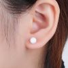 534 2 534 2 534 2 534 2 stribrne nausnice kulicky 6 mm bily opal