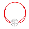 5439 stribrny naramek strom zivota shamballa provazek delka naramku 17 3 cm