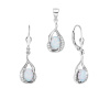 5481 5481 stribrna souprava ornament slza bily opal