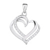 5751 11816 stribrny privesek srdce srdicko laska bez kamene sperky bealio