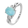 5862 stribrny prsten soliter larimar velikost prstenu 61