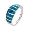 5904 stribrny prsten nebesky zeleny opal velikost prstenu 64