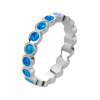 5913 stribrny prsten zrnka modry opal velikost prstenu 62