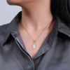 5952 4 5952 4 stribrna souprava kapka bily opal