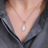 5952 5 5952 5 stribrna souprava kapka bily opal
