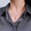 5961 4 5961 4 stribrna souprava kapka karminovy opal