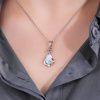 5964 5 5964 5 5964 5 stribrna souprava slza bily opal